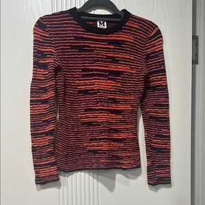 Missoni Orange, Purple and Black Long Sleeve Top